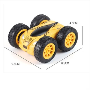ماشین کنترلی چرخشی 360 درجه زرد Car 360 Degree Flip Remote Control Cars مقیاس 1:32_اسباب بازی